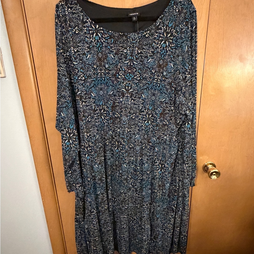 Torrid Ruffled Mini Dress - Mesh Floral Black - Picture 4 of 8
